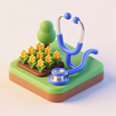 icon_agriculture_stethoscope_3d_isometric icon preview