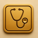 icon_agriculture_stethoscope_embossed icon preview