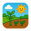 icon_agriculture_sun_cartoon icon preview