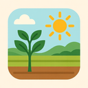 icon_agriculture_sun_flat_pastel icon preview