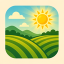icon_agriculture_sun_glow_effect icon preview