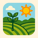 icon_agriculture_sun_iconic icon preview