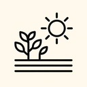 icon_agriculture_sun_minimal_outline icon preview