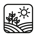 icon_agriculture_sun_monochrome icon preview