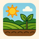 icon_agriculture_sun_organic icon preview
