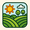 icon_agriculture_sun_organic_pattern icon preview