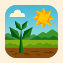 icon_agriculture_sun_origami icon preview