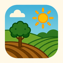 icon_agriculture_sun_rounded icon preview