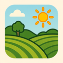 icon_agriculture_sun_thin icon preview
