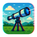icon_agriculture_telescope_digital_glitch icon preview