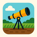 icon_agriculture_telescope_flat_design icon preview