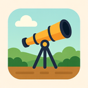 icon_agriculture_telescope_flat_pastel icon preview