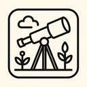 icon_agriculture_telescope_line_art icon preview