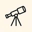 icon_agriculture_telescope_minimal_outline icon preview