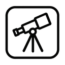 icon_agriculture_telescope_monochrome icon preview