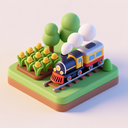 icon_agriculture_train_3d_isometric icon preview