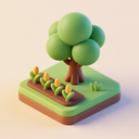 icon_agriculture_tree_3d_isometric icon preview