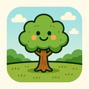 icon_agriculture_tree_cartoon icon preview