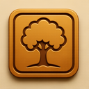 icon_agriculture_tree_embossed icon preview