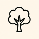 icon_agriculture_tree_line_art icon preview