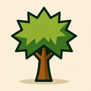 icon_agriculture_tree_sharp_edges icon preview