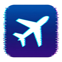 icon_animals_airplane_digital_glitch icon preview