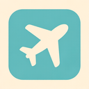 icon_animals_airplane_flat_pastel icon preview