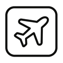icon_animals_airplane_monochrome icon preview