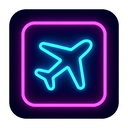 icon_animals_airplane_neon icon preview