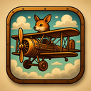 icon_animals_airplane_steampunk icon preview