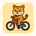 icon_animals_bicycle_cartoon icon preview