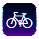 icon_animals_bicycle_digital_glitch icon preview