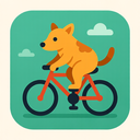 icon_animals_bicycle_flat_design icon preview