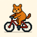icon_animals_bicycle_pixel_art icon preview