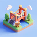 icon_animals_bridge_3d_isometric icon preview