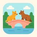 icon_animals_bridge_flat_pastel icon preview