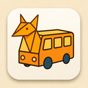 icon_animals_bus_origami icon preview