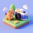 icon_animals_camera_3d_isometric icon preview