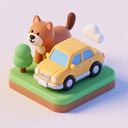 icon_animals_car_3d_isometric icon preview