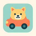 icon_animals_car_flat_pastel icon preview