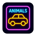 icon_animals_car_neon icon preview