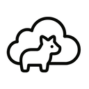 icon_animals_cloud_monochrome icon preview