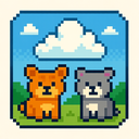 icon_animals_cloud_pixel_art icon preview