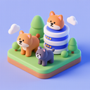 icon_animals_database_3d_isometric icon preview