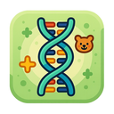 icon_animals_dna_strand_cartoon icon preview