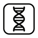 icon_animals_dna_strand_monochrome icon preview