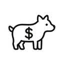 icon_animals_dollar_sign_minimal_outline icon preview