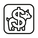 icon_animals_dollar_sign_outline icon preview