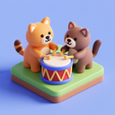icon_animals_drum_3d_isometric icon preview