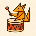 icon_animals_drum_origami icon preview